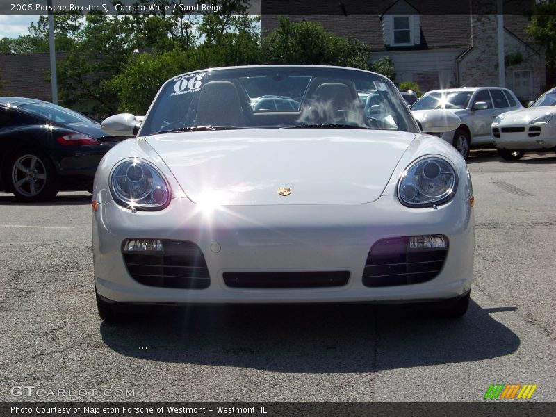 Carrara White / Sand Beige 2006 Porsche Boxster S