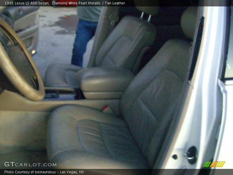 Diamond White Pearl Metallic / Tan Leather 1995 Lexus LS 400 Sedan