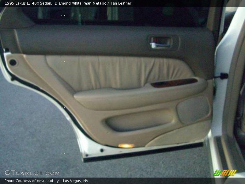 Diamond White Pearl Metallic / Tan Leather 1995 Lexus LS 400 Sedan