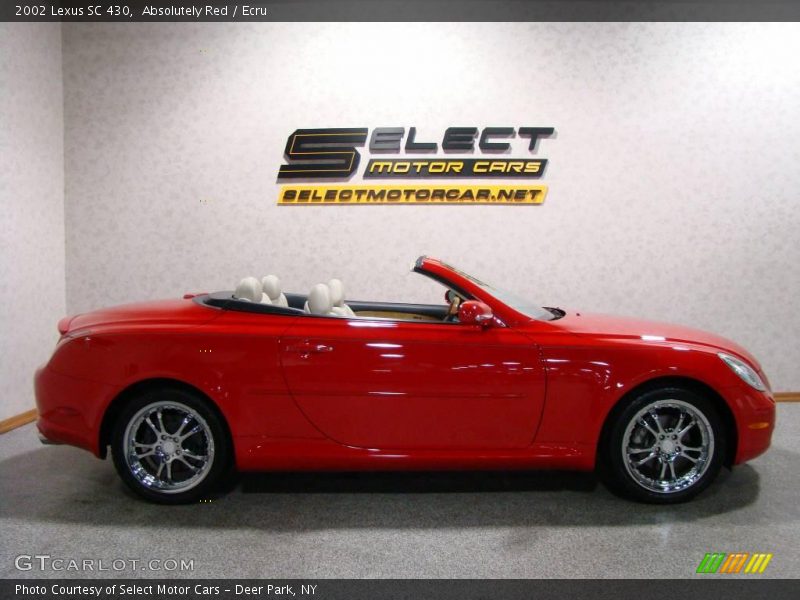 Absolutely Red / Ecru 2002 Lexus SC 430