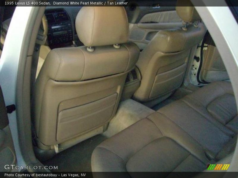 Diamond White Pearl Metallic / Tan Leather 1995 Lexus LS 400 Sedan