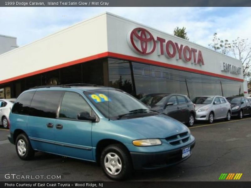 Island Teal Satin Glow / Mist Gray 1999 Dodge Caravan