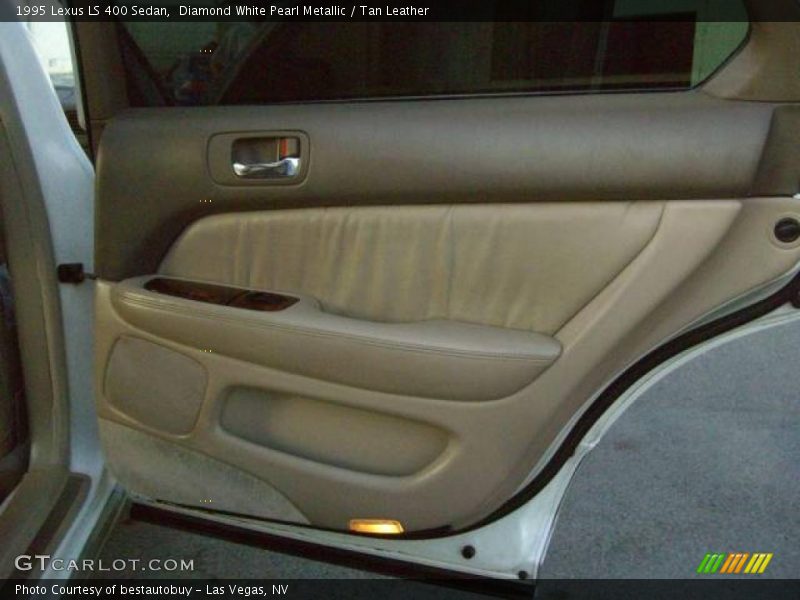 Diamond White Pearl Metallic / Tan Leather 1995 Lexus LS 400 Sedan
