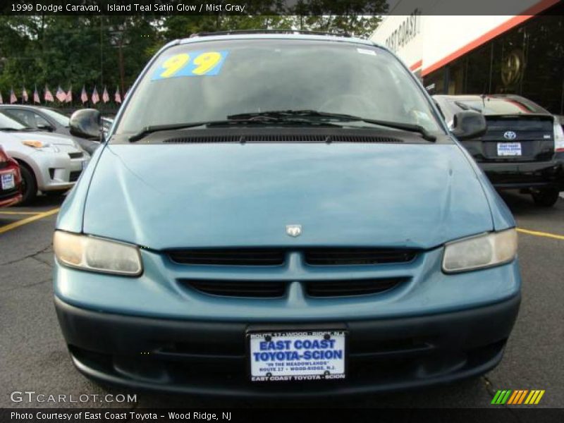Island Teal Satin Glow / Mist Gray 1999 Dodge Caravan
