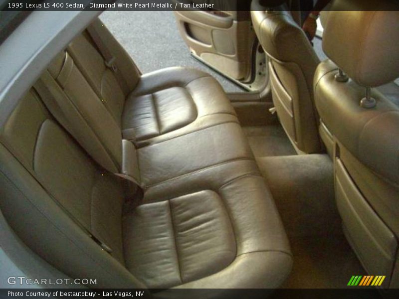 Diamond White Pearl Metallic / Tan Leather 1995 Lexus LS 400 Sedan