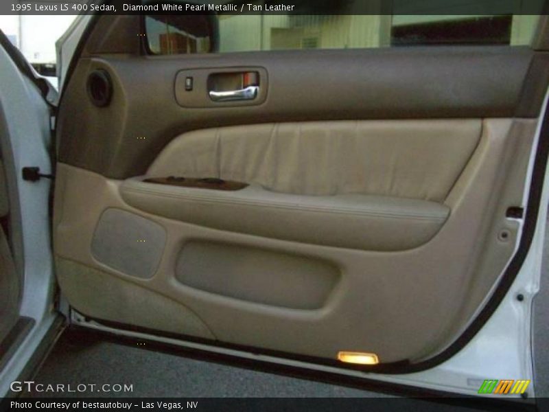 Diamond White Pearl Metallic / Tan Leather 1995 Lexus LS 400 Sedan