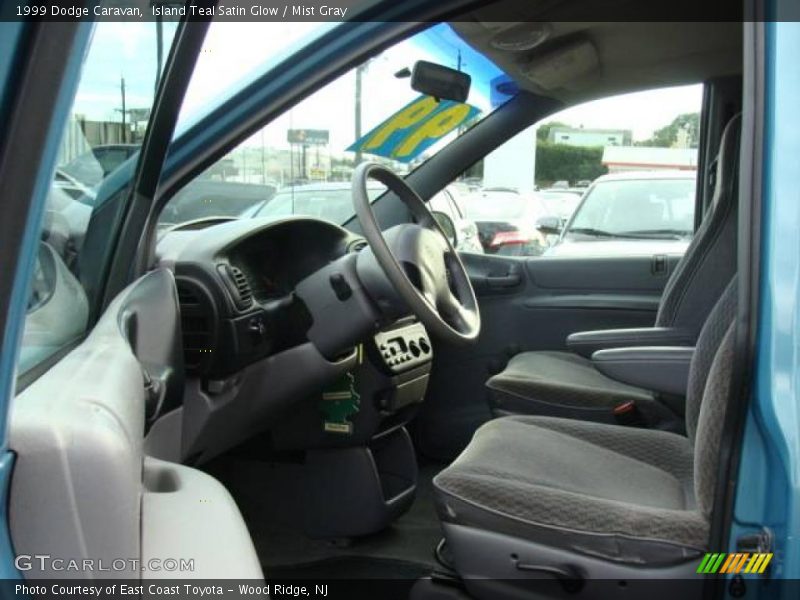 Island Teal Satin Glow / Mist Gray 1999 Dodge Caravan