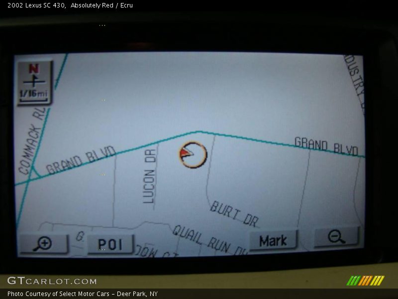 Navigation of 2002 SC 430