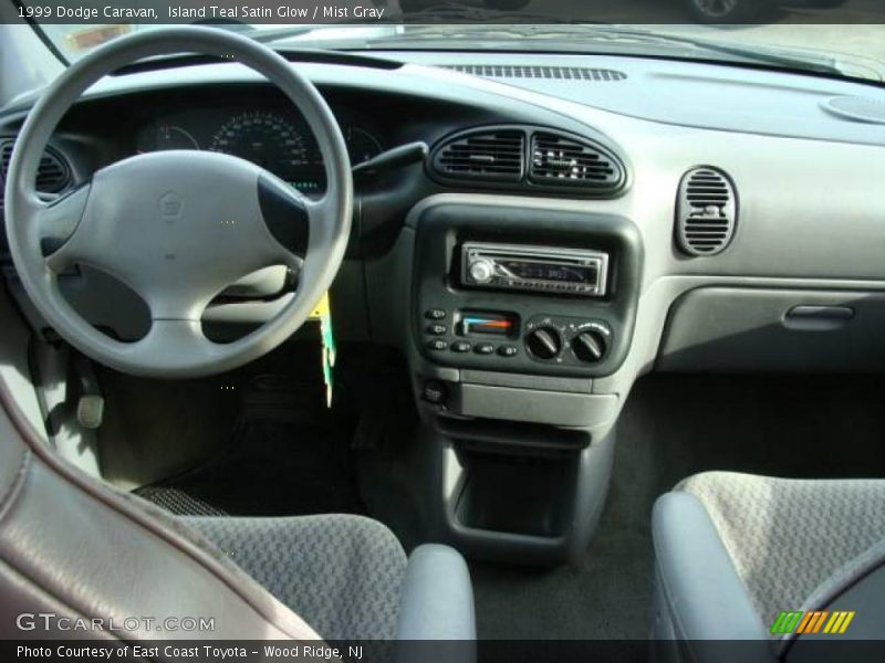 Island Teal Satin Glow / Mist Gray 1999 Dodge Caravan