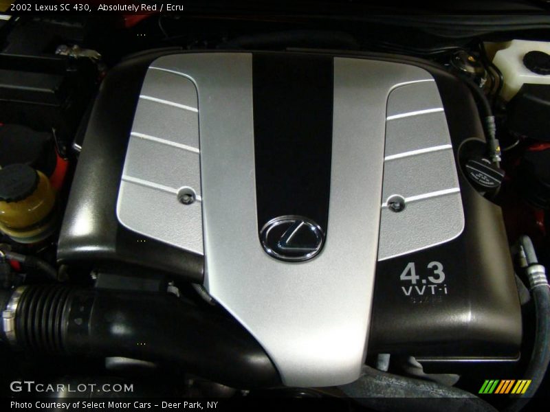  2002 SC 430 Engine - 4.3 Liter DOHC 32-Valve VVT-i V8