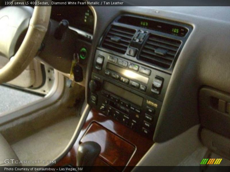 Diamond White Pearl Metallic / Tan Leather 1995 Lexus LS 400 Sedan
