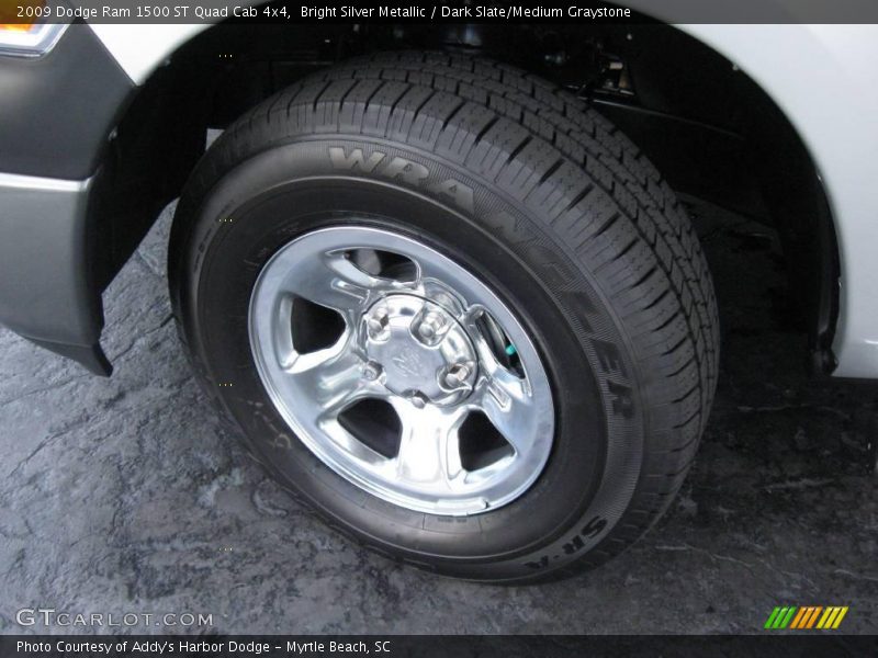 Bright Silver Metallic / Dark Slate/Medium Graystone 2009 Dodge Ram 1500 ST Quad Cab 4x4