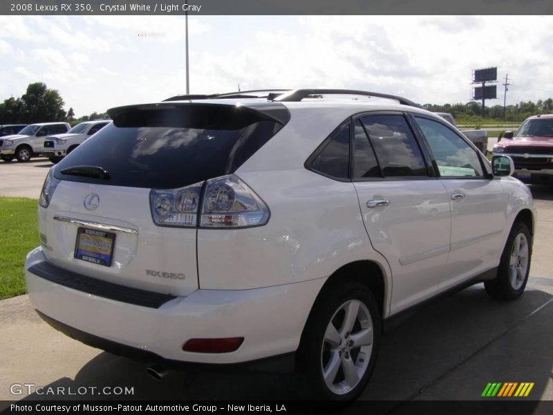 Crystal White / Light Gray 2008 Lexus RX 350
