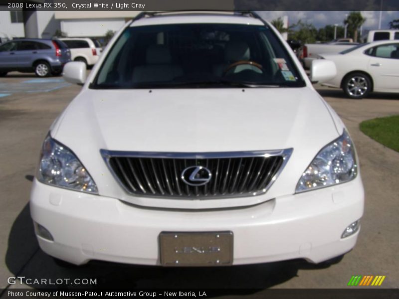 Crystal White / Light Gray 2008 Lexus RX 350