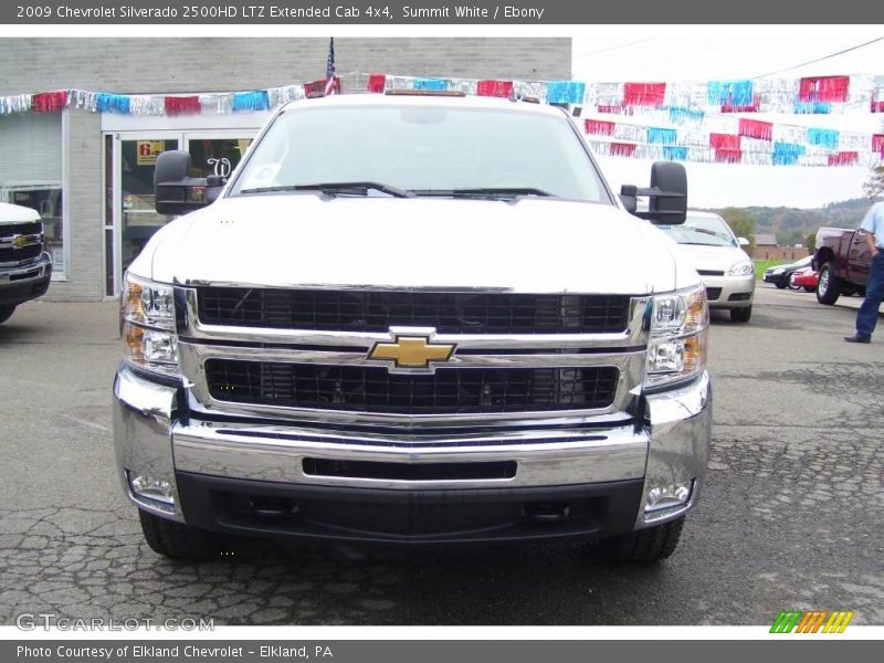 Summit White / Ebony 2009 Chevrolet Silverado 2500HD LTZ Extended Cab 4x4