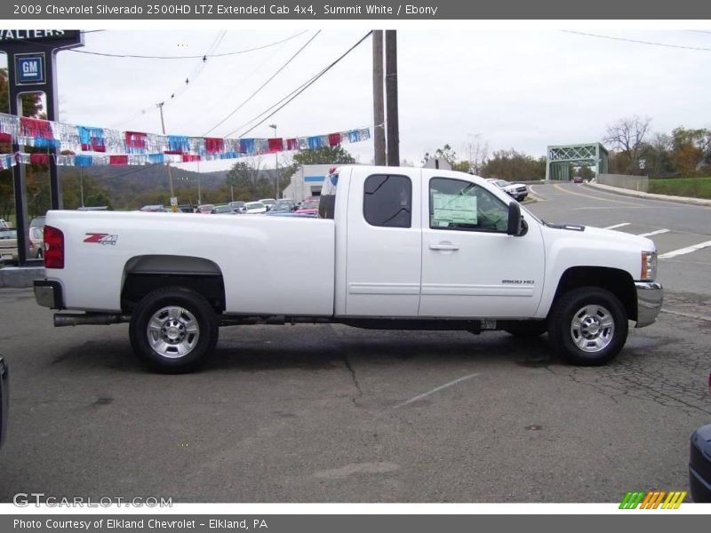 Summit White / Ebony 2009 Chevrolet Silverado 2500HD LTZ Extended Cab 4x4