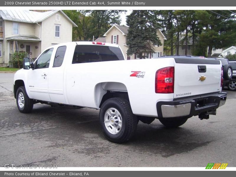 Summit White / Ebony 2009 Chevrolet Silverado 2500HD LTZ Extended Cab 4x4