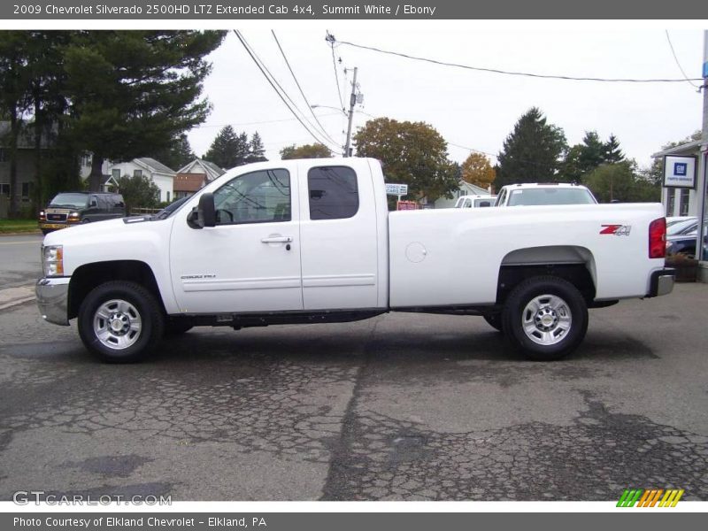 Summit White / Ebony 2009 Chevrolet Silverado 2500HD LTZ Extended Cab 4x4