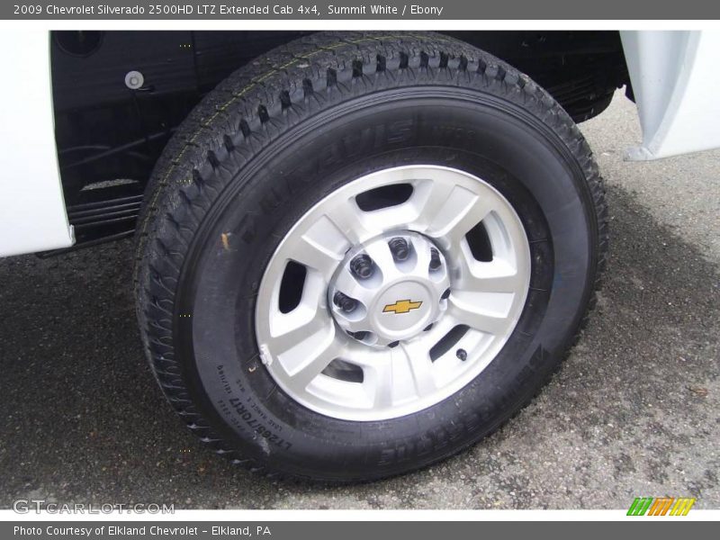 Summit White / Ebony 2009 Chevrolet Silverado 2500HD LTZ Extended Cab 4x4
