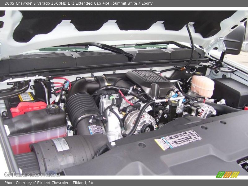 Summit White / Ebony 2009 Chevrolet Silverado 2500HD LTZ Extended Cab 4x4