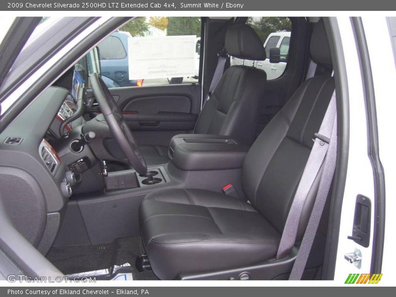 Summit White / Ebony 2009 Chevrolet Silverado 2500HD LTZ Extended Cab 4x4