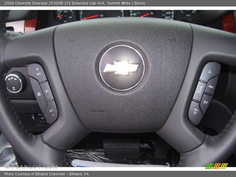 Summit White / Ebony 2009 Chevrolet Silverado 2500HD LTZ Extended Cab 4x4