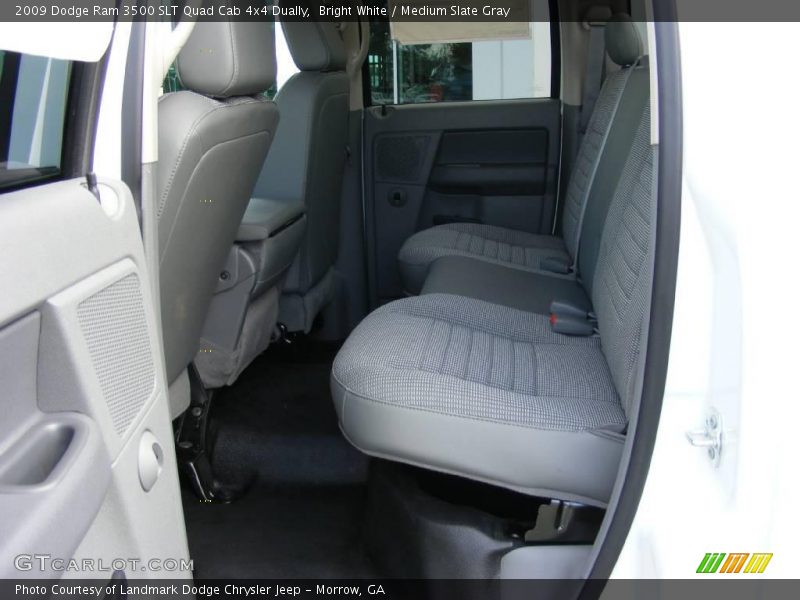 Bright White / Medium Slate Gray 2009 Dodge Ram 3500 SLT Quad Cab 4x4 Dually