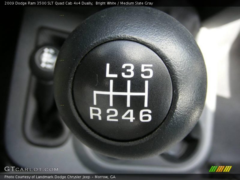 Bright White / Medium Slate Gray 2009 Dodge Ram 3500 SLT Quad Cab 4x4 Dually