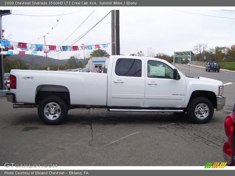 Summit White / Ebony 2009 Chevrolet Silverado 3500HD LTZ Crew Cab 4x4