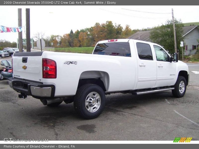 Summit White / Ebony 2009 Chevrolet Silverado 3500HD LTZ Crew Cab 4x4