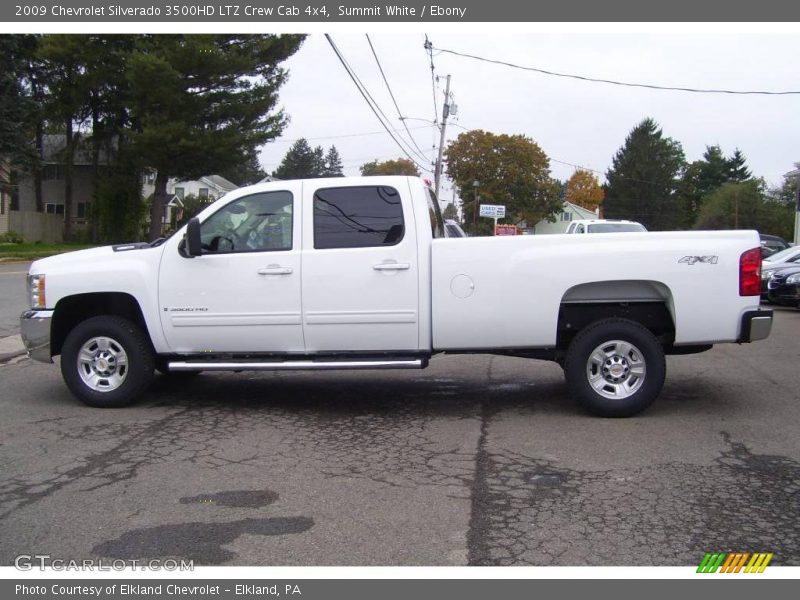 Summit White / Ebony 2009 Chevrolet Silverado 3500HD LTZ Crew Cab 4x4