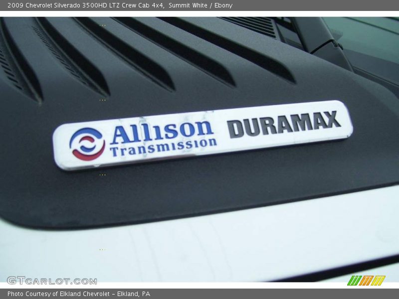 Summit White / Ebony 2009 Chevrolet Silverado 3500HD LTZ Crew Cab 4x4