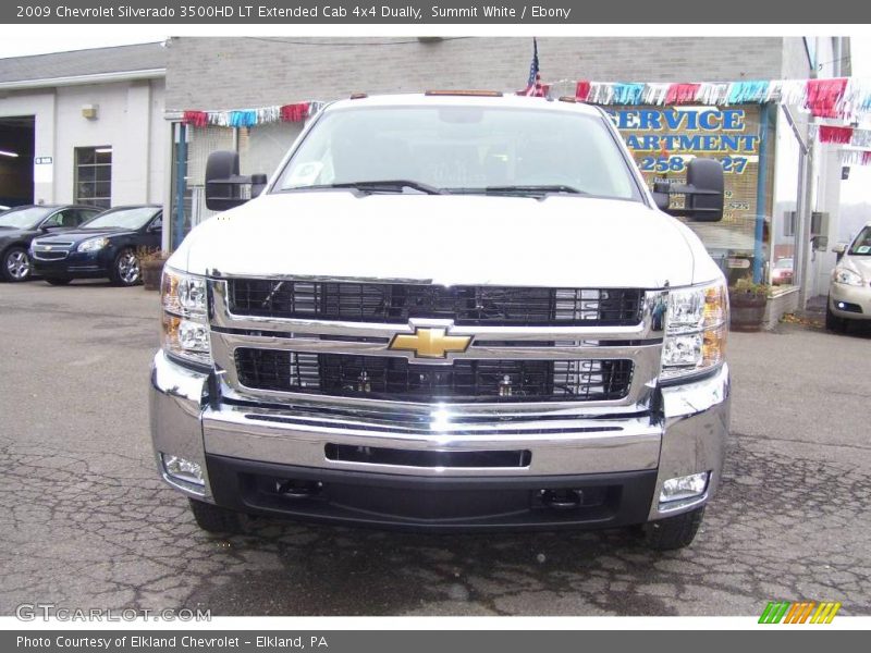 Summit White / Ebony 2009 Chevrolet Silverado 3500HD LT Extended Cab 4x4 Dually