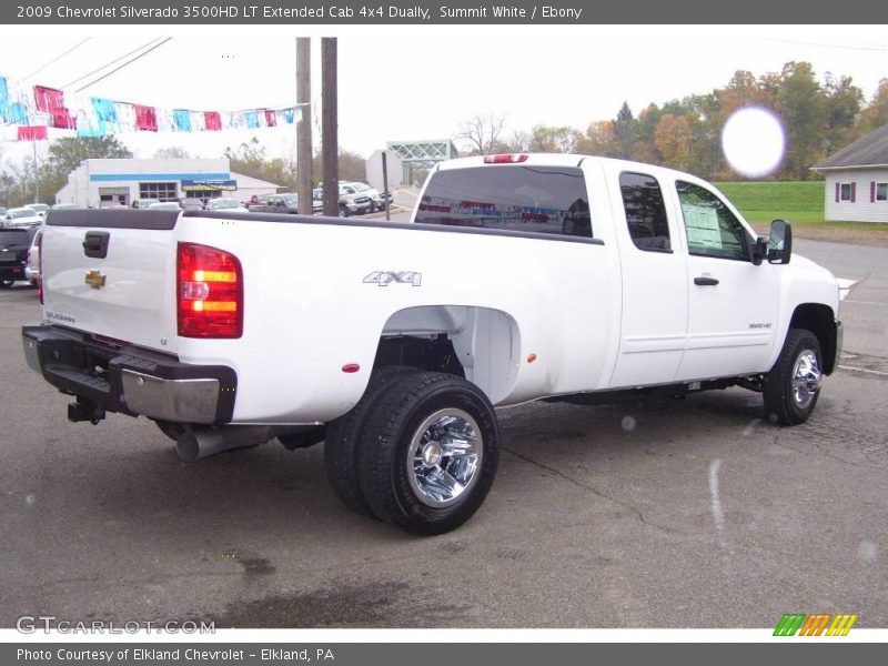 Summit White / Ebony 2009 Chevrolet Silverado 3500HD LT Extended Cab 4x4 Dually