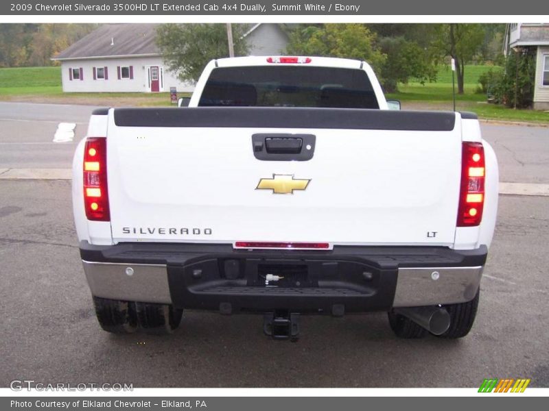 Summit White / Ebony 2009 Chevrolet Silverado 3500HD LT Extended Cab 4x4 Dually