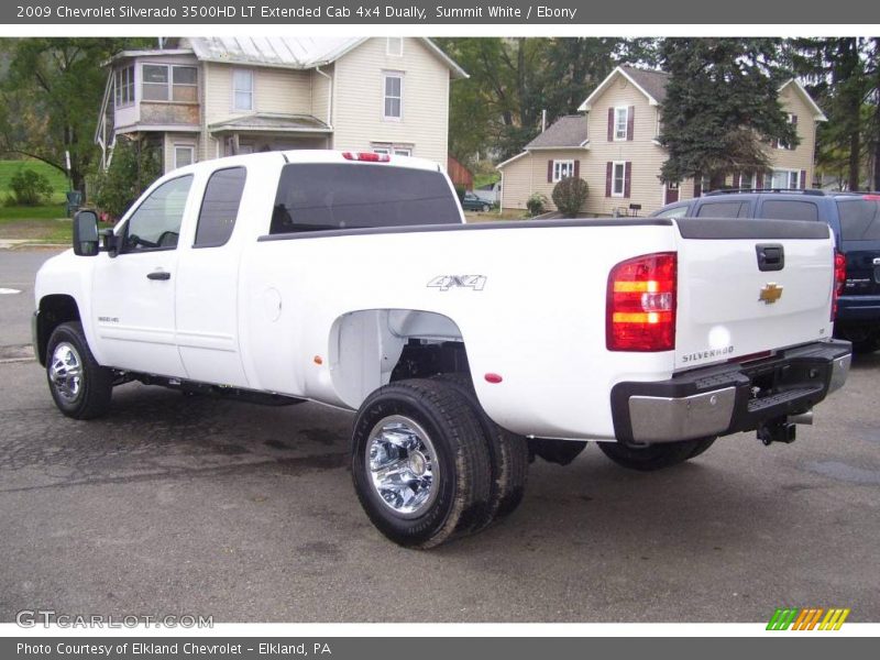 Summit White / Ebony 2009 Chevrolet Silverado 3500HD LT Extended Cab 4x4 Dually