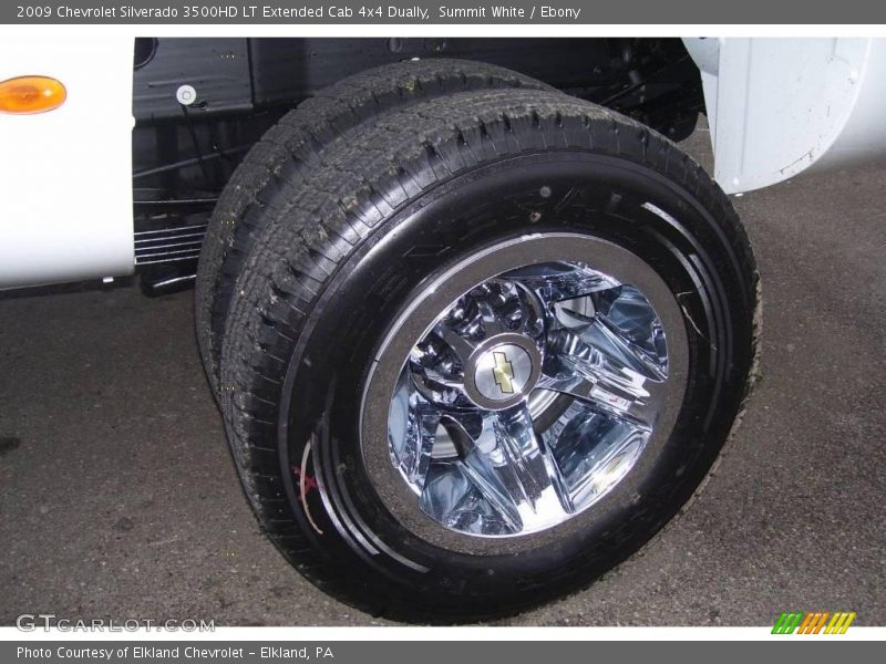 Summit White / Ebony 2009 Chevrolet Silverado 3500HD LT Extended Cab 4x4 Dually