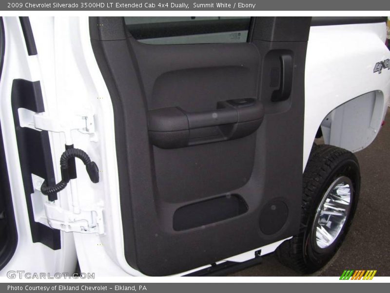 Summit White / Ebony 2009 Chevrolet Silverado 3500HD LT Extended Cab 4x4 Dually