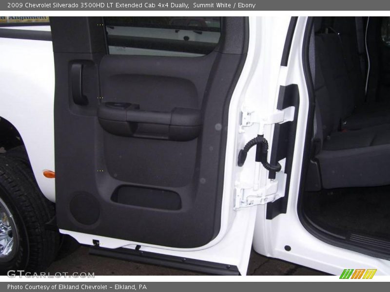 Summit White / Ebony 2009 Chevrolet Silverado 3500HD LT Extended Cab 4x4 Dually