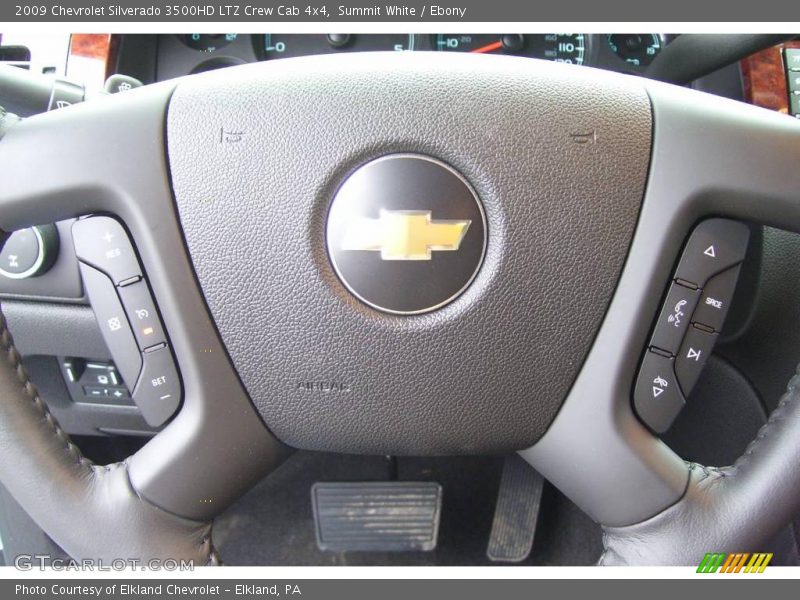 Summit White / Ebony 2009 Chevrolet Silverado 3500HD LTZ Crew Cab 4x4