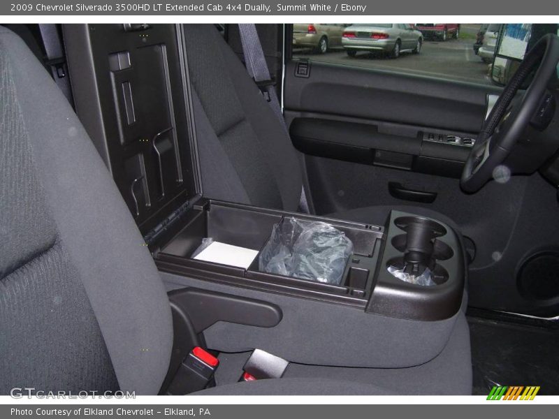 Summit White / Ebony 2009 Chevrolet Silverado 3500HD LT Extended Cab 4x4 Dually