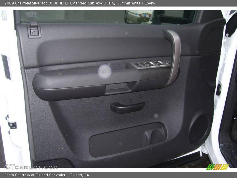 Summit White / Ebony 2009 Chevrolet Silverado 3500HD LT Extended Cab 4x4 Dually