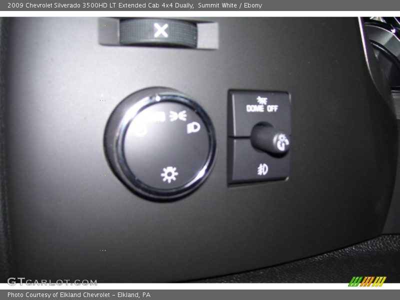 Summit White / Ebony 2009 Chevrolet Silverado 3500HD LT Extended Cab 4x4 Dually