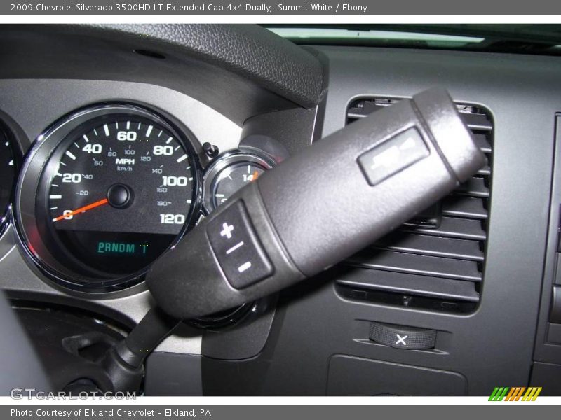 Summit White / Ebony 2009 Chevrolet Silverado 3500HD LT Extended Cab 4x4 Dually