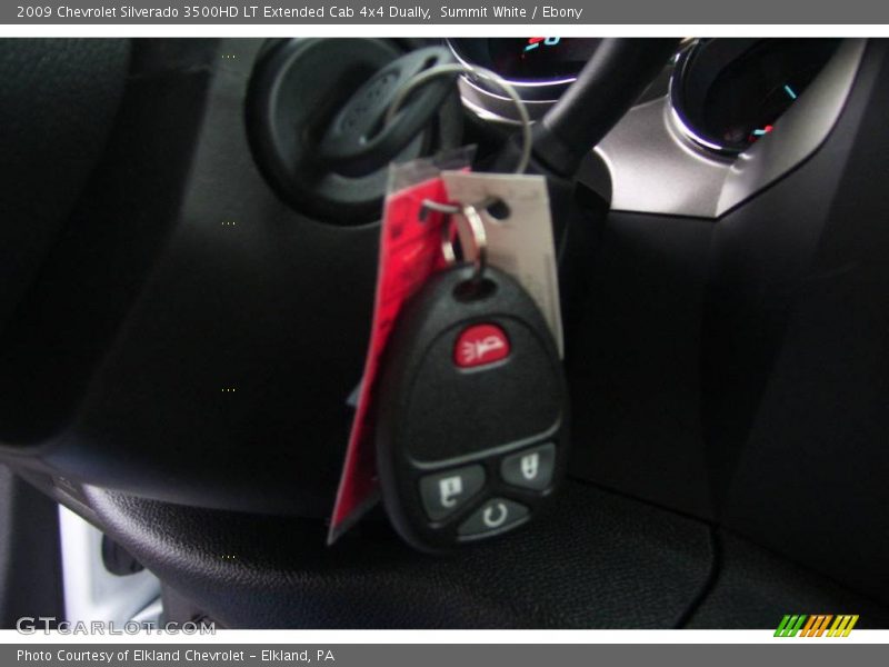 Summit White / Ebony 2009 Chevrolet Silverado 3500HD LT Extended Cab 4x4 Dually