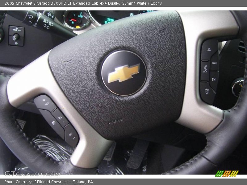 Summit White / Ebony 2009 Chevrolet Silverado 3500HD LT Extended Cab 4x4 Dually
