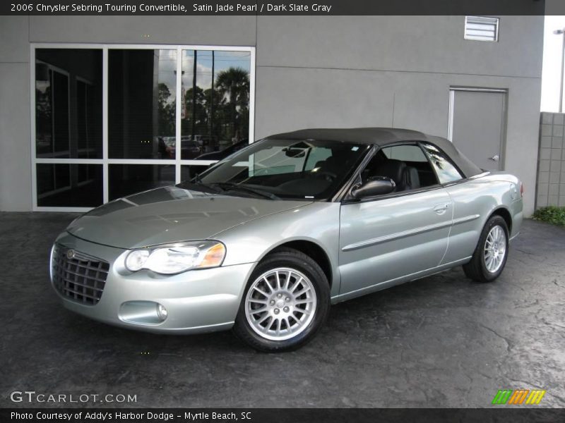 Satin Jade Pearl / Dark Slate Gray 2006 Chrysler Sebring Touring Convertible