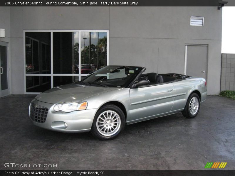 Satin Jade Pearl / Dark Slate Gray 2006 Chrysler Sebring Touring Convertible
