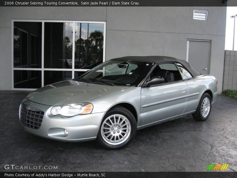Satin Jade Pearl / Dark Slate Gray 2006 Chrysler Sebring Touring Convertible
