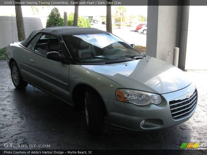 Satin Jade Pearl / Dark Slate Gray 2006 Chrysler Sebring Touring Convertible